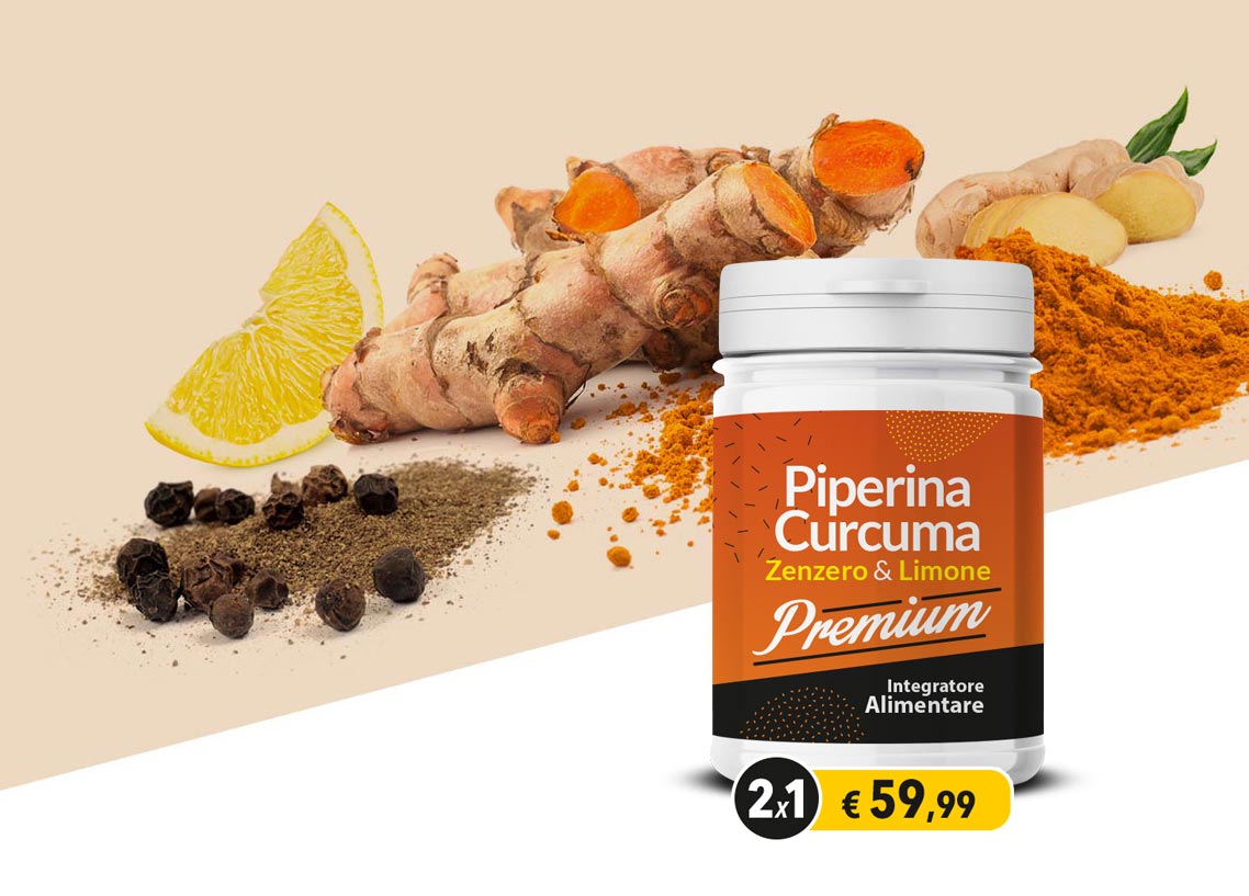 come usare Piperina e Curcuma Premium